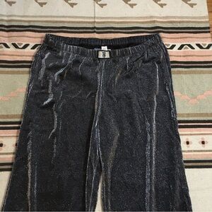 Victoria’s Secret XL sheer grey & silver glitter elastic waist pants coverup